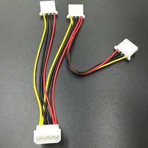 4 Pin Power Cable 4Pin Male to 3 Port Molex IDE Female Power Supply Splitter Adapter Computer 4Pin IDE Power Cord for Miner 4 Pin Power Cable 4Pin Male to 3 Port Molex IDE Female Power Supply Splitter Adapter Computer 4Pin IDE Power Cord for Miner