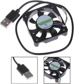 1Pcs 5V USB Connector 50x50x10MM PC Fan Cooler Heatsink Exhaust CPU Cooling Fan Replacement with 45cm Cable