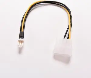 5pcs Computer Cooling Fan Power Cables 4 Pin to 3 Pin PC CPU Power Supply Extension Cable Cord Connector Adapter