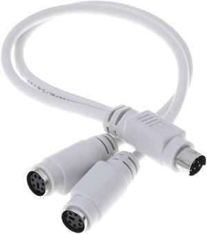 Motherboard PS2 PS/2 Splitter Adapter Cable 6Pin Mini Din Male to 2 Female for Mouse Keyboard Card Reader Laser Scanner