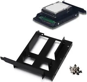 Metal Dual 2.5" To 3.5" Hard Drive Bay Mounting Bracket - 2 X 2.5" To 3.5" HDD / SSD Mounting Bracket