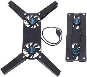 CPU Cooler Foldable USB Cooling Fan Mini Octopus Cooler Pad Quiet Stand Double Fans For 7-15 Inch Notebook Laptop