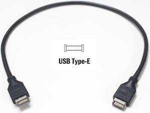 40cm USB 3.1 10G Type-E Male to Type-E Male Cable Extension Cable for Computer Motherboard