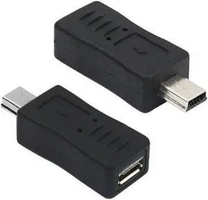 Mini USB Male to Micro USB Female B Type Adapter Connector Converter