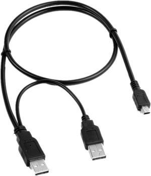 USB Y Charger Data Sync Cable Cord Lead For Maxtor 2.5" Portable Hard Drive Disk