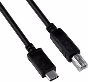 Type C Printer Cable USB 2.0 Type C (USB-C) to Type B (USB-B) Print Scanner Cord