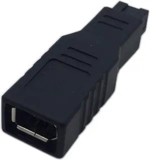 NUOLIANXIN FireWire IEEE 1394 Type A 400 6 Pin Female to 1394 Type B 800 9 Pin Male Data Transfer Adapter Converter