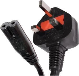 FIGURE 8 EIGHT MAINS C7 UK 2 PIN POWER LEAD CABLE PLUG CORD FOR SONY TV