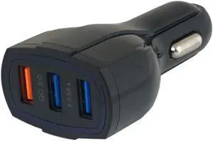 Qualcomm QC3.0 3 Ports 5V 7A Quick Charge USB  Car Charger for mobilephone