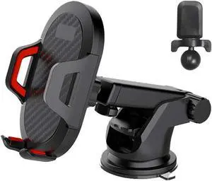 NUOLIANXIN Universal Car Phone Mount Dashboard Car Phone Holder Windshield Air Vent Long Arm Strong Suction Cell Phone Car Mount