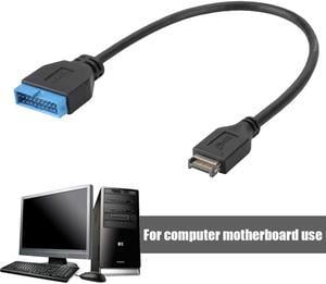 Computer Motherboard Converter Cable USB 3.1 Type-E Plug to USB 3.0 IDC 20pin Plug Cable 30cm