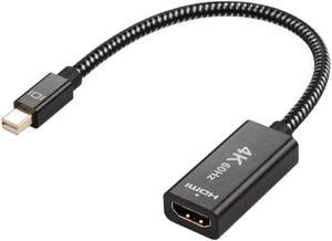 Mini Displayport to HDMI-compatible   4K Adapter Compatible with For MacBook Air/Pro, Microsoft Surface Pro/Dock