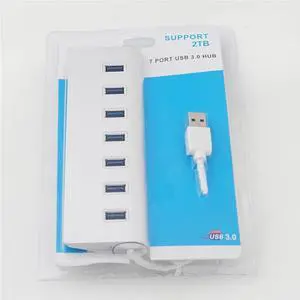 7 Port USB 3.0 HUB 5Gbps High Speed Powered Adapter Cable Splitter Extender PC adapter 7 Port USB 3.0 HUB 5Gbps High Speed Powered Adapter Cable Splitter Extender PC adapter