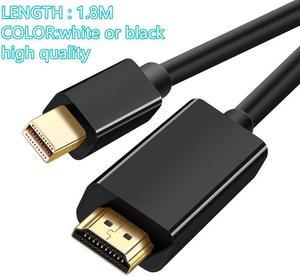 10PCS/LOT 1.8M cable Mini DISPLAY PORT DP TO HDMI-compatible  MALE LCD PC HD TV LAPTOP AV ADAPTOR