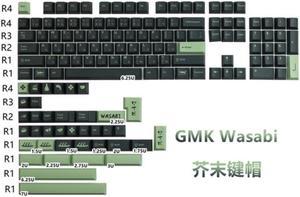 140 Kyes GMK Wasabi Keycaps PBT Dye Subbed Japanese Key Caps Profile Keycap With 2.25U 2.75U 3U 7U Spacebar ISO Enter