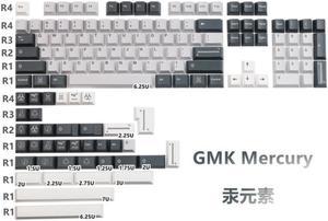 GMK Mercury Keycaps PBT Dye Sublimation Key Caps Profile Keycap With ISO Enter 7U Spacebar 1.75u 2u Shift For MX Switch