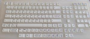 Keycaps 135 Keys Drawing Board Theme PBT Dye Subbed Minimalist White Key Caps For MX Switch Mechanical Keyboard Profile