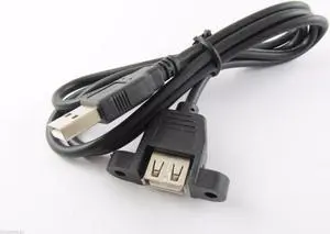 FOR 10pcs USB 2.0 A Extension Male to Female Molded Panel Mount Extension Port Cable 3FT FOR 10pcs USB 2.0 A Extension Male to Female Molded Panel Mount Extension Port Cable 3FT