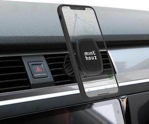 Phone Holder for Car- Minthouz Magnetic Car Phone Mount, Car Phone Holder Mount, Universal Magnetic Car Phone Holder, Upgraded Clip, 6 Strong Magnets, Case Friendly for Smartphones & Tablets