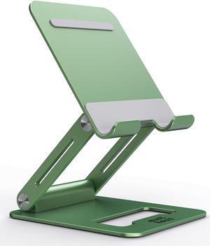 Tablet Stand Adjustable, Minthouz Tablet Stand : Desktop Stand Holder Dock Compatible with Tablet Such as iPad Pro 9.7, 10.5, 12.9 Air Mini 4 3 2, Kindle, Nexus, Tab, E-Reader (4-13") - Green
