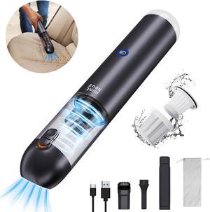 Minthouz Handheld Vacuum 15000Pa, Powerful Cordless Car Vacuum Cleaner 120W with Blower, Type-C Cable and LED/SOS Light, Mini Wireless Vacuum Cleaner, for Home Pet /Office Desktop/Keyboard/Car