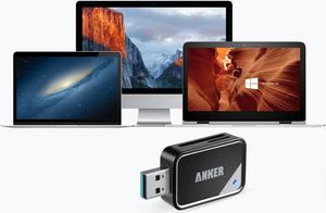 Anker® USB 3.0 Card Reader 8-in-1 for SDXC, SDHC, SD, MMC, RS-MMC, Micro SDXC, Micro SD, Micro SDHC Card, Support UHS-I Cards, 18 Months Warranty