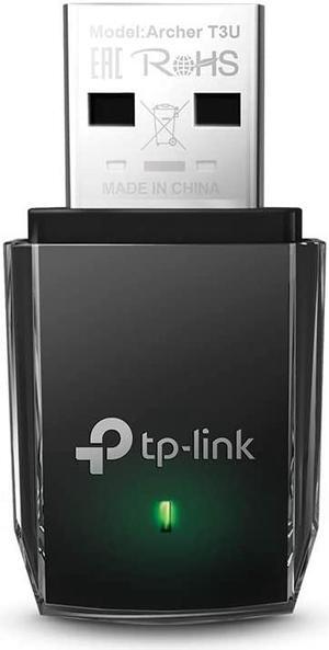 TP-LINK AC1300 MU-MIMO USB 3.0 Wi-Fi Adapter, Super Fast Mini Dual Band 5 GHz Wireless Dongle for PC, Desktop and Laptop, Supports Windows 10/8.1/8/7/XP, Mac OS 10.9-10.13 (Archer T3U)