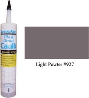 ColorFast Colored Caulk made to match CBP Light Pewter - Sanded Texture