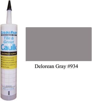 ColorFast Colored Caulk made to match CBP Delorean Gray  Sanded Texture