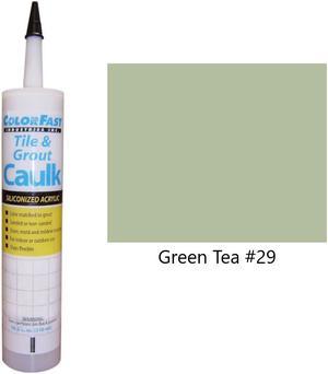 ColorFast Colored Caulk made to match Mapei Green Tea  Unsanded smooth Texture