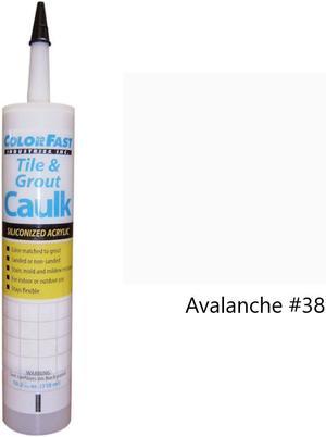 ColorFast Colored Caulk made to match Mapei Avalanche  Sanded Texture