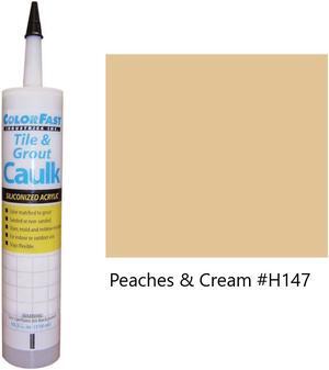 ColorFast Colored Caulk made to match Hydroment Peaches and Cream - Sanded Texture