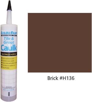 ColorFast Colored Caulk made to match Hydroment Brick  Unsanded smooth Texture