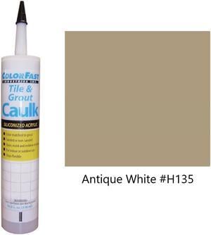 ColorFast Colored Caulk made to match Hydroment Antique White  Unsanded smooth Texture