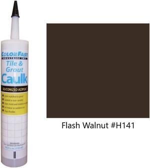 ColorFast Colored Caulk made to match Hydroment Flash Walnut  Unsanded smooth Texture