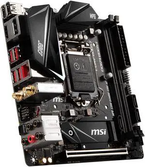 RSRUT MSI MPG Z390I GAMING EDGE AC LGA 1151 (300 Series) Intel Z390 HDMI SATA 6Gb/s USB 3.1 Mini ITX Intel Motherboard RSRUT MSI MPG Z390I GAMING EDGE AC LGA 1151 (300 Series) Intel Z390 HDMI SATA 6Gb/s USB 3.1 Mini ITX Intel Motherboard