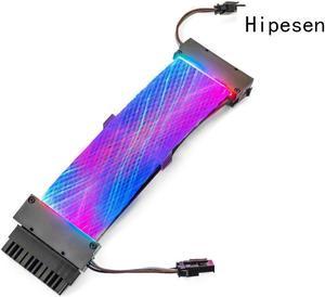 Hipesen 24-Pin ATX Motherboard Extension Cable Kit Addressable for PC Case DIY Computer Cord Custom Build Gaming Case Modding