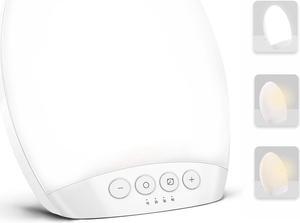 Light Therapy Lamp, SMY Lighting Unique Design UV-Free 10000 Lux LED Therapy Light, Timer Function, Bright White/Natural/Warm Lights, Adjustable Brightness Levels, Memory Function for a Happy Life