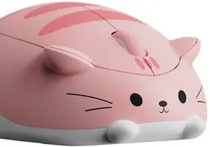 Wireless gaming mouse pink, suitable for computers/laptops/desktops/PCs, Mac/Win compatible