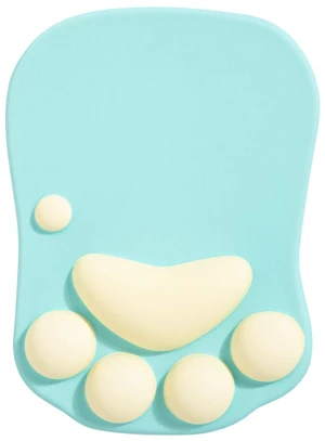 Cat Paw Mouse Pad, Ergonomic Mouse Mat with Wrist Support, Cute Silicone Gel Mouse Pad for Home/Office/Gaming, Green & Yellow Cat Paw Mouse Pad, Ergonomic Mouse Mat with Wrist Support, Cute Silicone Gel Mouse Pad for Home/Office/Gaming, Green & Yellow