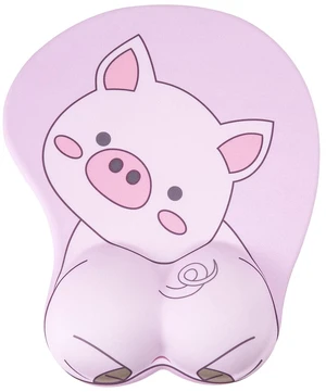 Mouse Pad Wrist Support, Pig Shape Design Pink Mouse Pad with Non-Slip Base Mouse Pad Wrist Support, Pig Shape Design Pink Mouse Pad with Non-Slip Base
