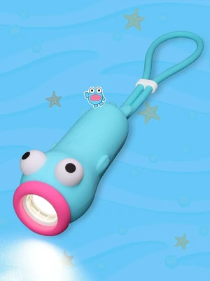 Silicone Flashlights, Cute Blue Fish Flashlight Silicone Flashlights, Cute Blue Fish Flashlight