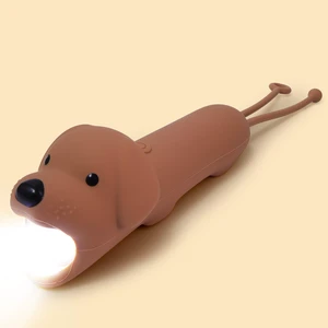 Cute Dog Dimmable Silicone Flashlight, Portable Animal Flashlights with Hanging Strap, Compact Rechargeable Camping Light for Hiking Emergencies and Outdoor Use Cute Dog Dimmable Silicone Flashlight, Portable Animal Flashlights with Hanging Strap, Compact Rechargeable Camping Light for Hiking Emergencies and Outdoor Use