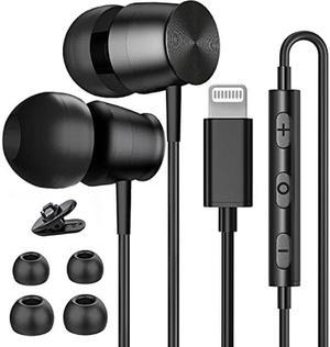 Gsangoo Lightning Headphones for iPhone 13 14 12 Pro Max MFi Certified Lightning Earbuds with Mic Noise Isolation Stereo Bass inEar Headphones Lightning Connector Wired Earphones for iPhone 11 XR SE