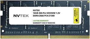 NVTEK 16GB DDR4-2666 PC4-21300 SODIMM Laptop RAM Memory Upgrade