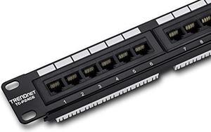 NavePoint 24-Port Blank Keystone Patch Panel 1U, Black: Patch Panels