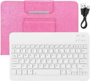 Keyboard Bluetooth Portable 10 inch Keyboard+PU Leather Case W/Stand Bluetooth Tablet Huge Screen Mobile Phone Waterproof Keyboard(10 inch)