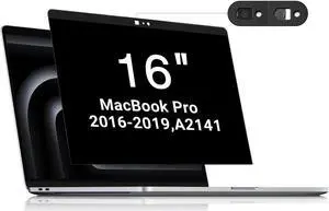 Magnetic MacBook Pro 16 inch HD Privacy Screen Protector Filter, Magnetic Installation, Webcam Cover, TPU Keyboard Cover, (for MacBook pro 16 inch 2019-2020 A2141) Magnetic MacBook Pro 16 inch HD Privacy Screen Protector Filter, Magnetic Installation, Webcam Cover, TPU Keyboard Cover, (for MacBook pro 16 inch 2019-2020 A2141)
