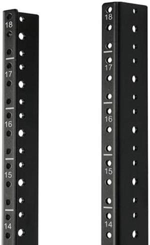 Tecmojo18U Vertical Server Rack Rail Pair Kit DIY Rack Rails Kit, 12-24 Screws x48 Included to Mount Equipment 2U-20U