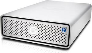 G-Technology 8TB G-Drive with Thunderbolt 3 and USB-C Desktop External Hard Drive, Silver - 0G05373-1